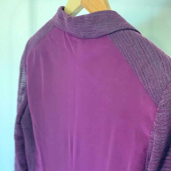 Plum Rag & Bone lightweight silk blazer - Picture 3 of 6